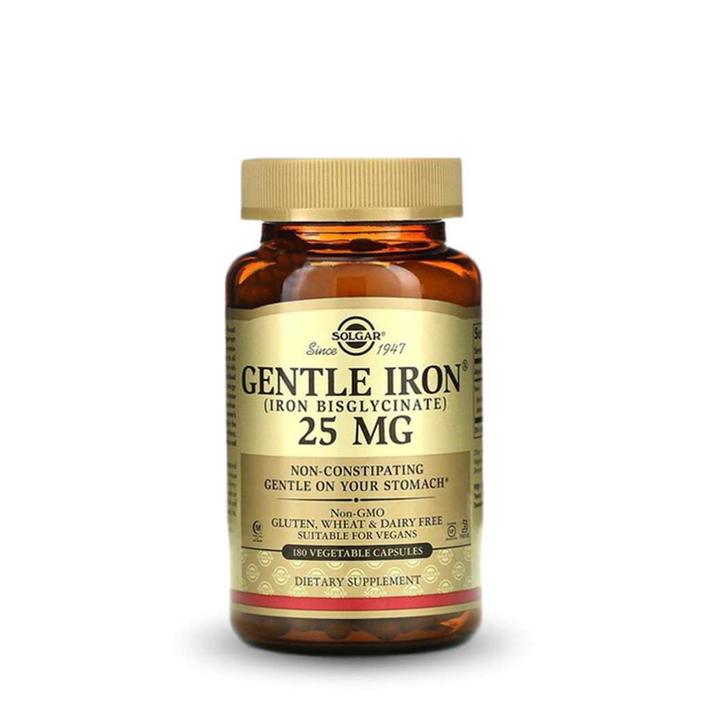 Gentle Iron® 25 mg 180 Vegetable Capsules Solgar