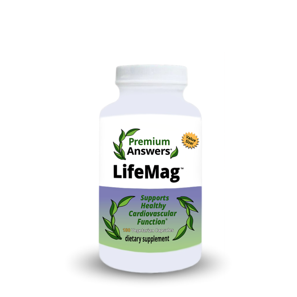 LifeMag Magnesium 180 Vegetarian Capsules Premium Answers, Premium Answers®