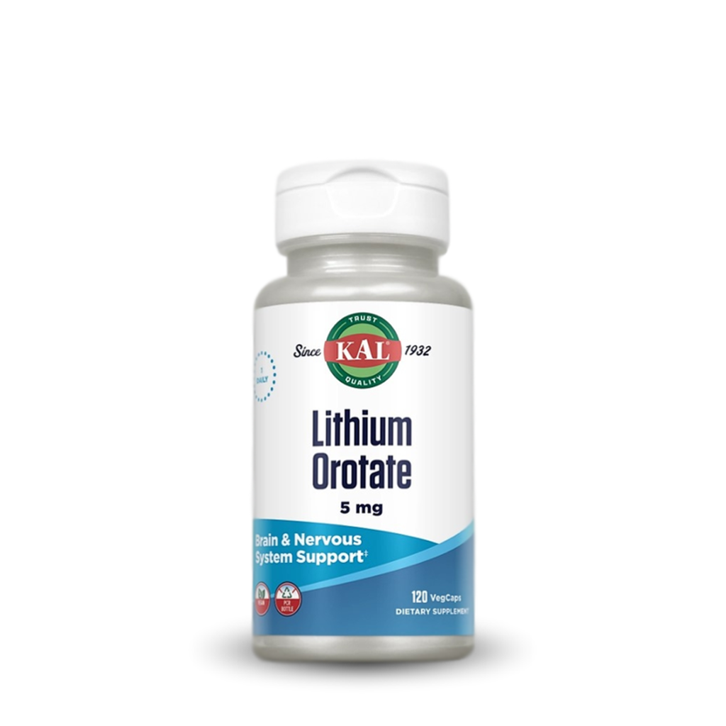 Lithium Orotate 5 mg 120 VegCaps KAL