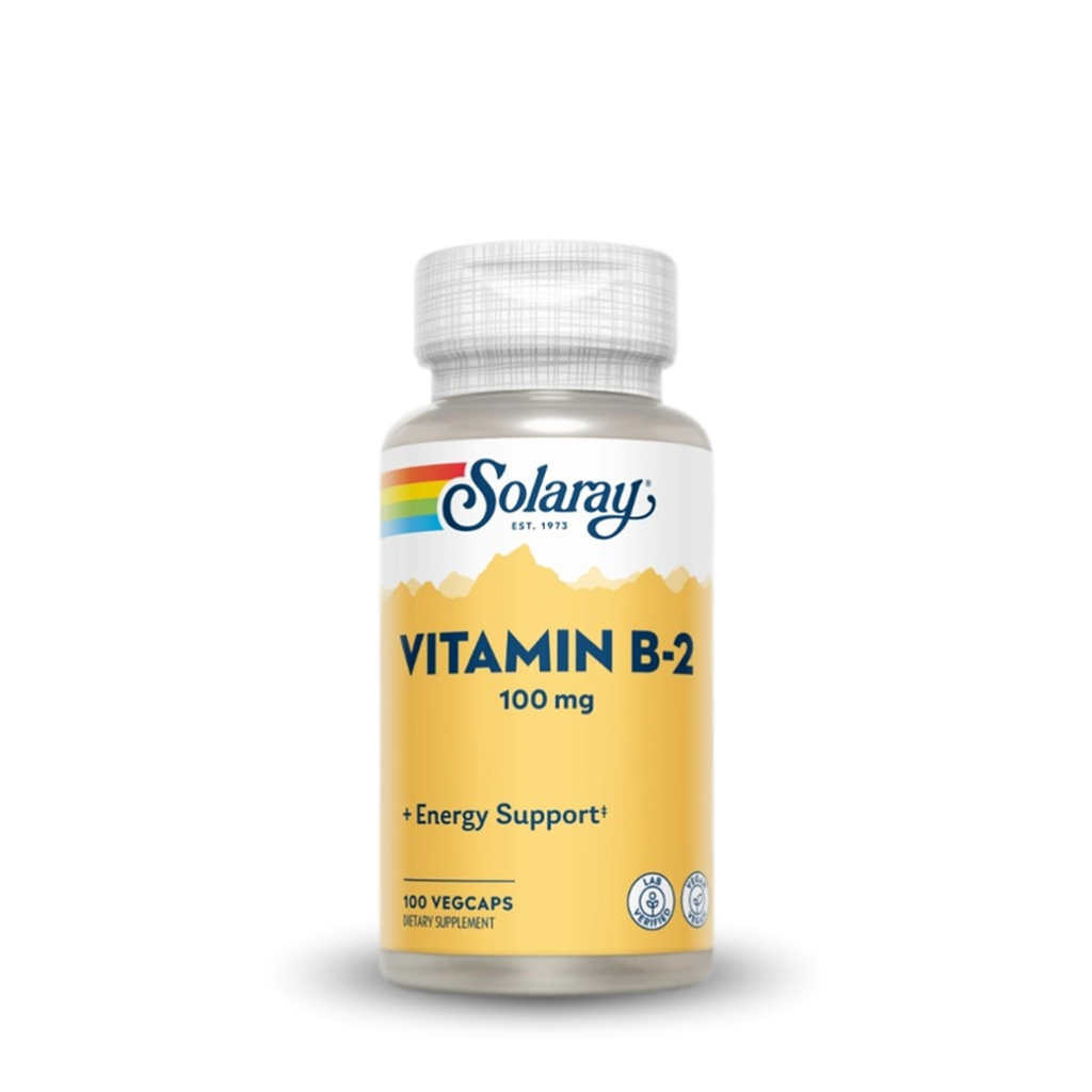 Vitamin B-2 100 mg 100 VegCaps Solaray